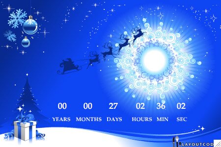 sleigh christmas countdown