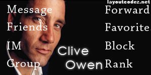clive owen myspace contact table