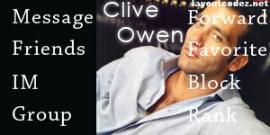 clive owen 2 myspace contact table