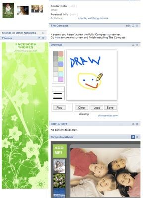 example of facebook theme