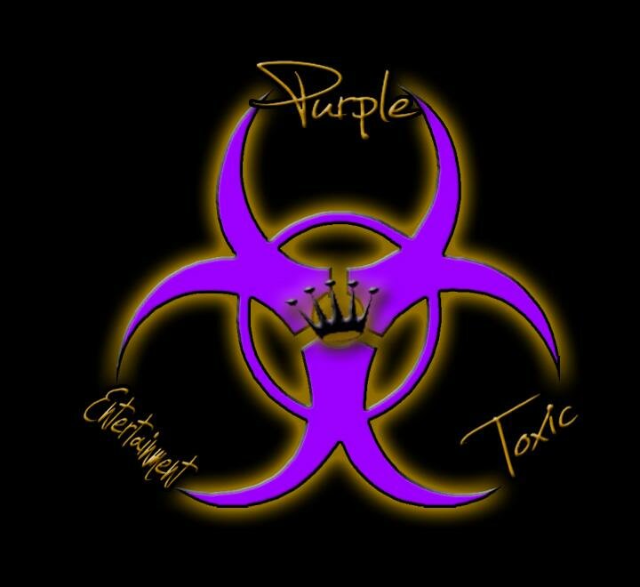 purple toxic sign myspace layout