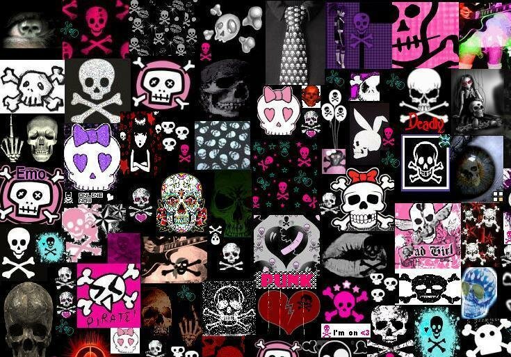 girl-skulls myspace layout