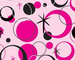 pink and black polka dots myspace layout