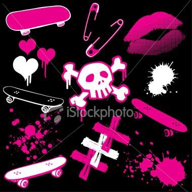 girly-punk myspace layout