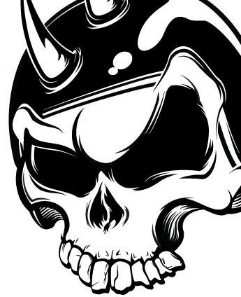 skulls--with-a-spikes myspace layout
