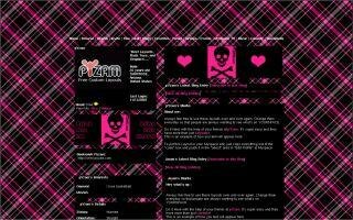 pink-hearts-and-skulls- myspace layout