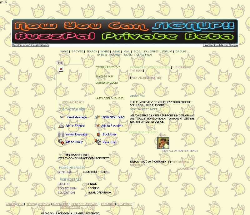 PIKACHU-LAYOUTS myspace layout