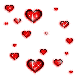 hearts-glittery myspace layout